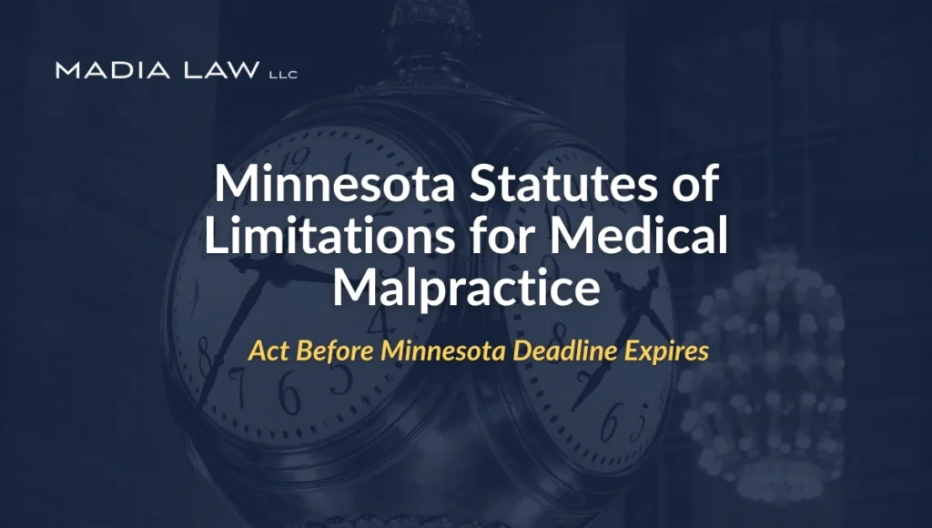 Minnesota Statutes of Limitations for Medical Malpractice - Madia Law LLC