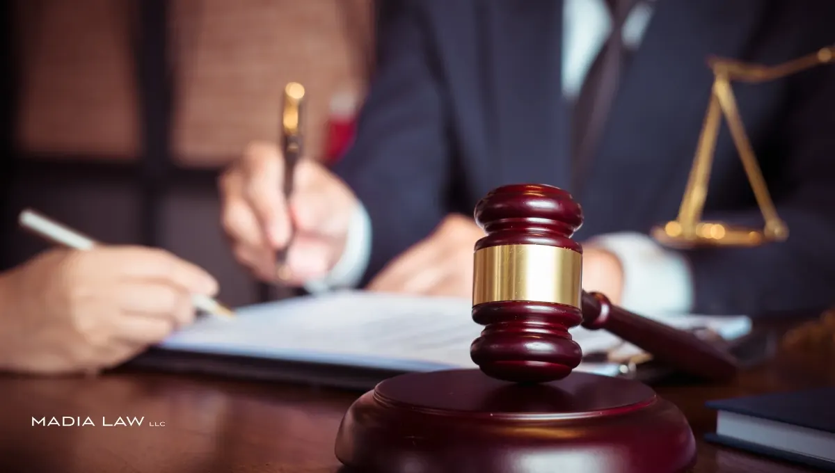 Consulting with employment attorney at Madia Law LLC