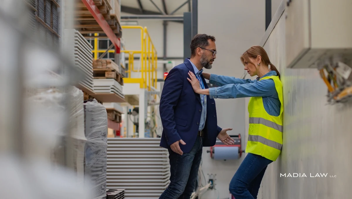 Sexual harassment at work by a senior