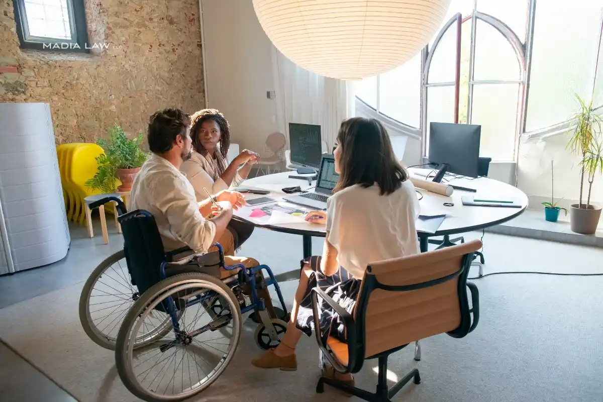 Disable person in a meeting