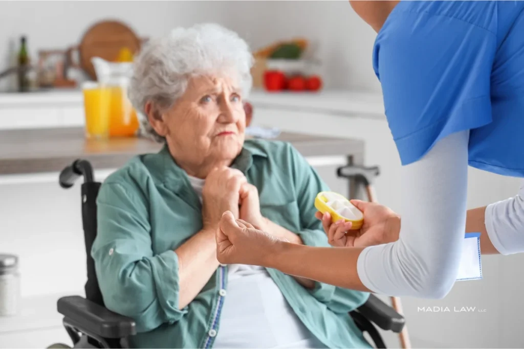 Nurse abusing elderly women