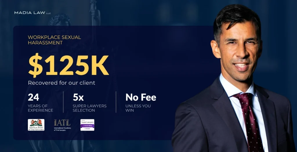 125k Sexual harassment - Settlement