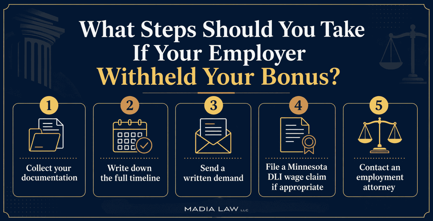 Steps to take if your employer withheld your bonus